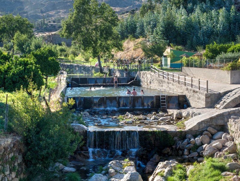 Praia Fluvial De Castelo Novo , Portugal